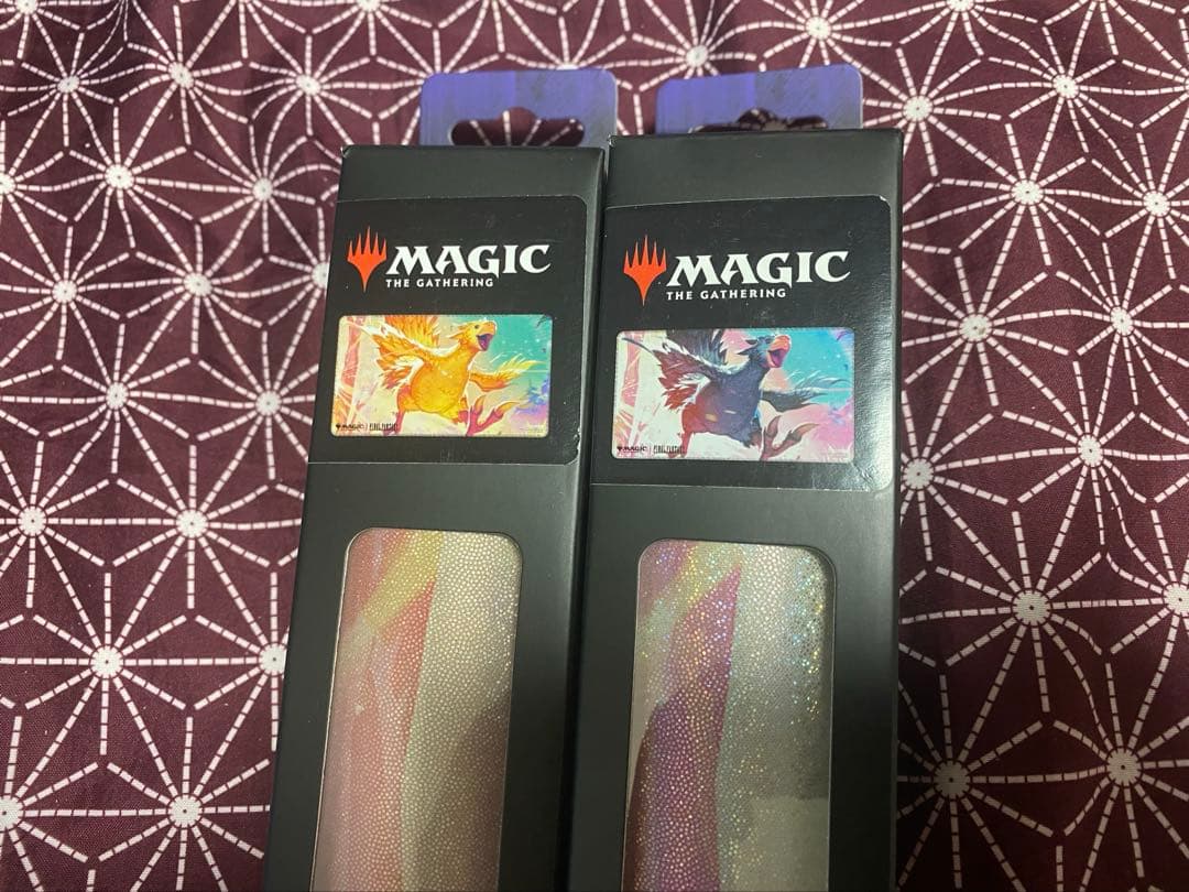 mtg プレイマット 旅するチョコボ 黄&黒　2枚セットfin