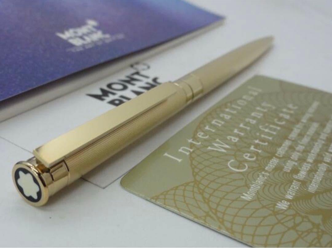 金運を呼ぶ黄金総金張り！　モンブラン　★稀少な未使用ノブレス・ドウエ