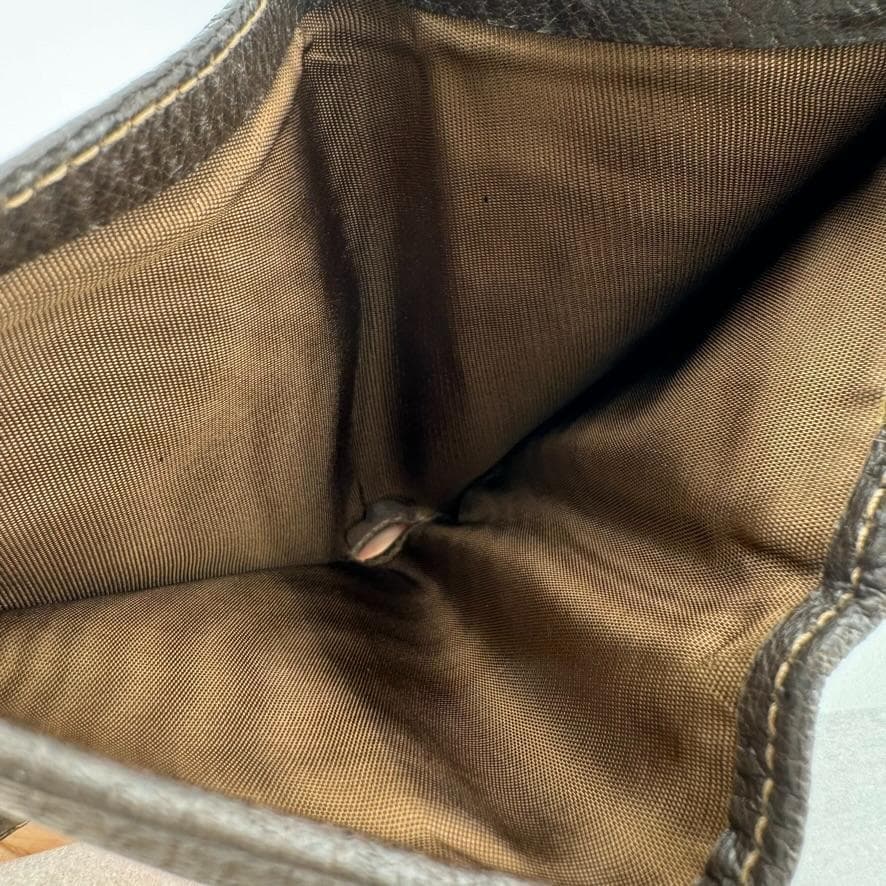 激レア　オールドグッチ　 Gucci 　財布　総柄　2つ折ミニ財布　小銭入れ有