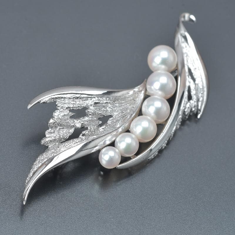 美品◇ミキモト あこや真珠 ブローチ パール6.5mm 6.7g 全長6.4cm