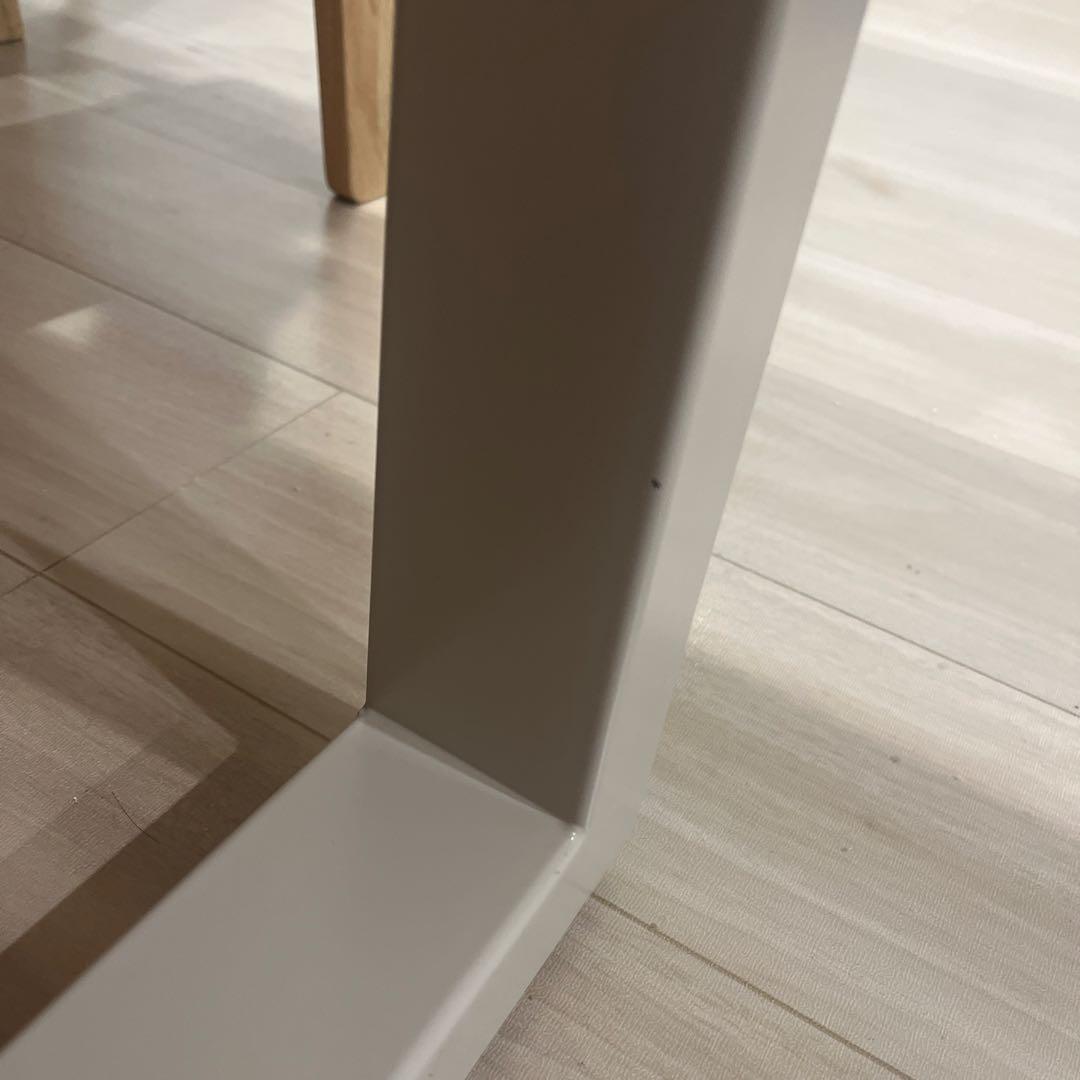 KANADEMONO デスク　ラバーウッド　ナチュラル　サンドベージュ脚