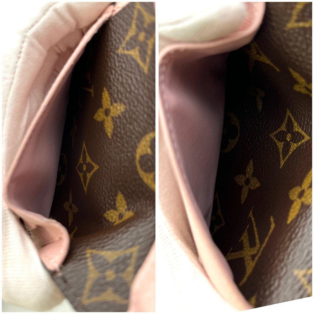 ルイヴィトン モノグラム ポルトフォイユ アリアンヌ 三つ折り財布 ローズ