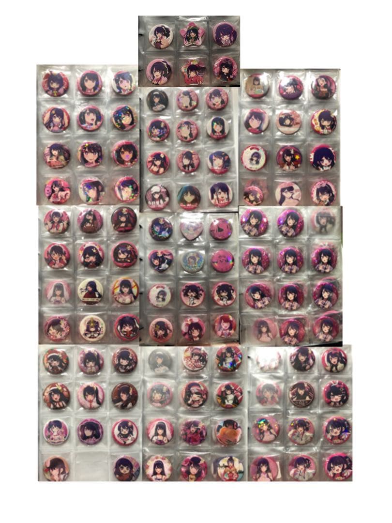【タイムセールと値下げ❌バラ売り❌】推しの子 星野アイ 缶バッジ105個セット