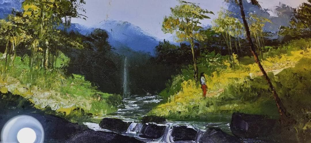 レア　入手困難　絵画　油絵　美術品　風景画　横Y