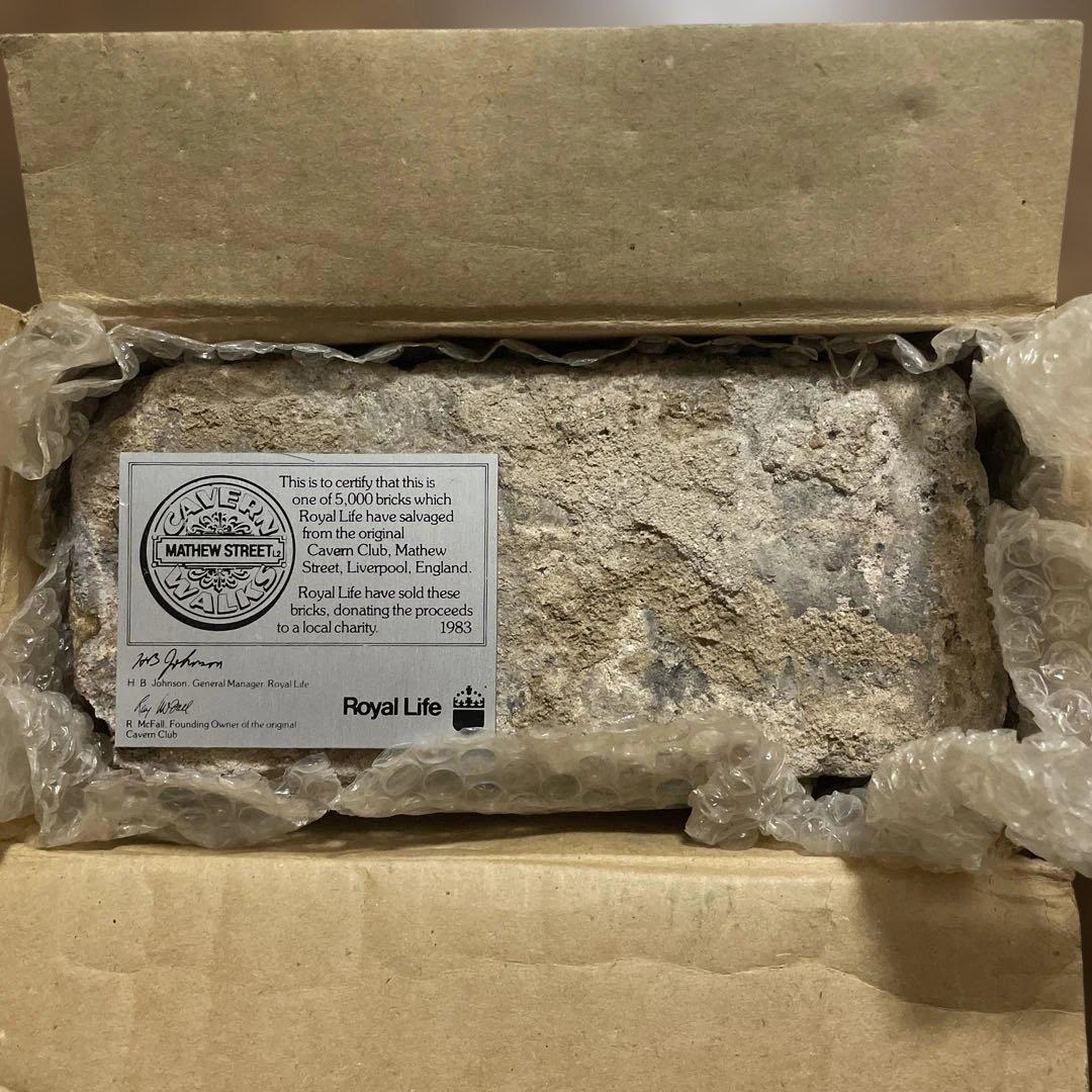 【希少・証明書付】TheBeatles キャバーンクラブのレンガ　ビートルズ