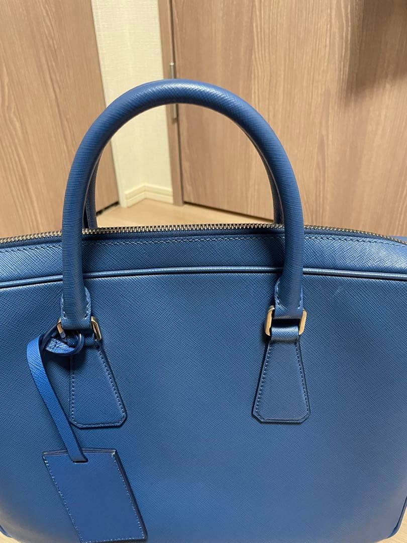 PRADA ビジネスバッグ 青
