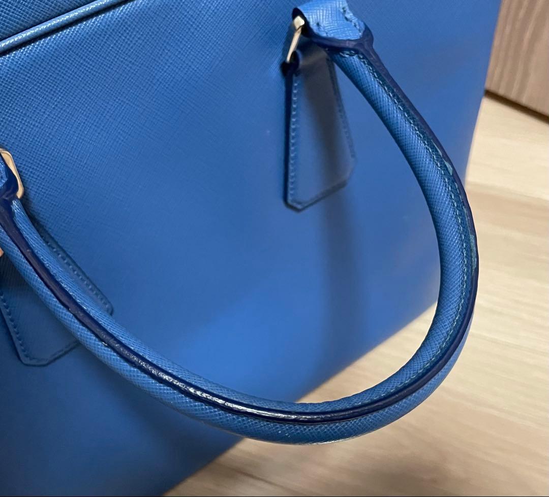 PRADA ビジネスバッグ 青