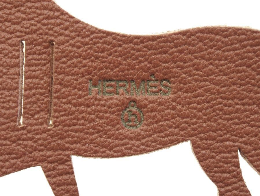 エルメス プティ・アッシュ ラッピングチャーム 馬 ブラウン HERMES