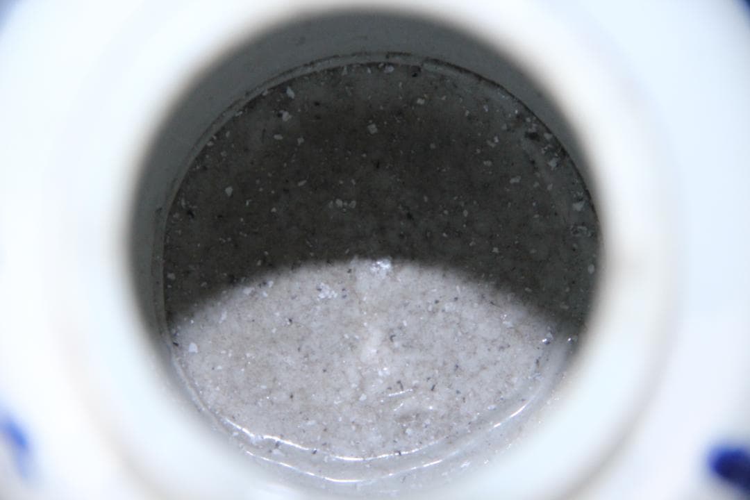 唐物 染付 清時代 青花 壺 茶入 花瓶 人物 中国 古美術 N21-6