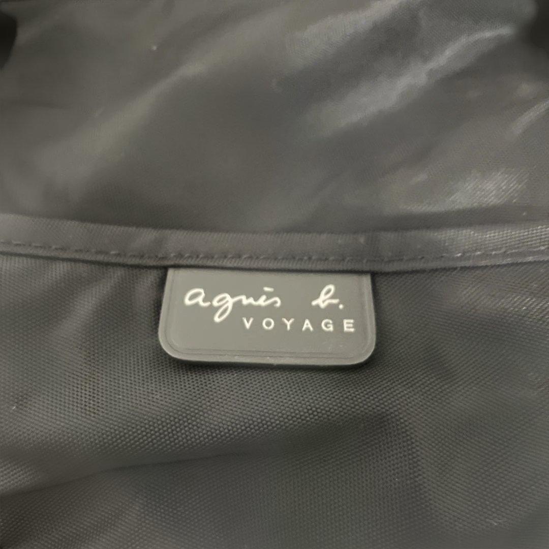 agnès b. VOYAGE ブラックボストンバッグ