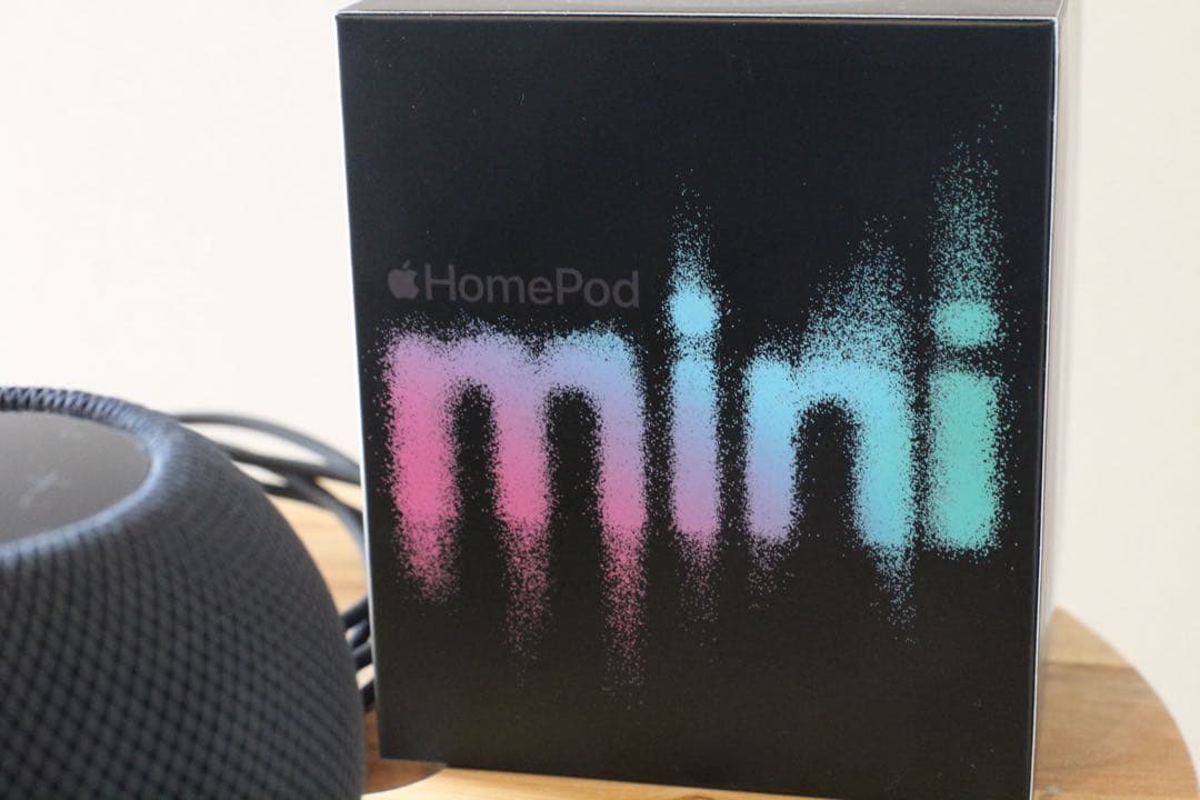 Apple Pod mini ブラック＋木製スタンド付き