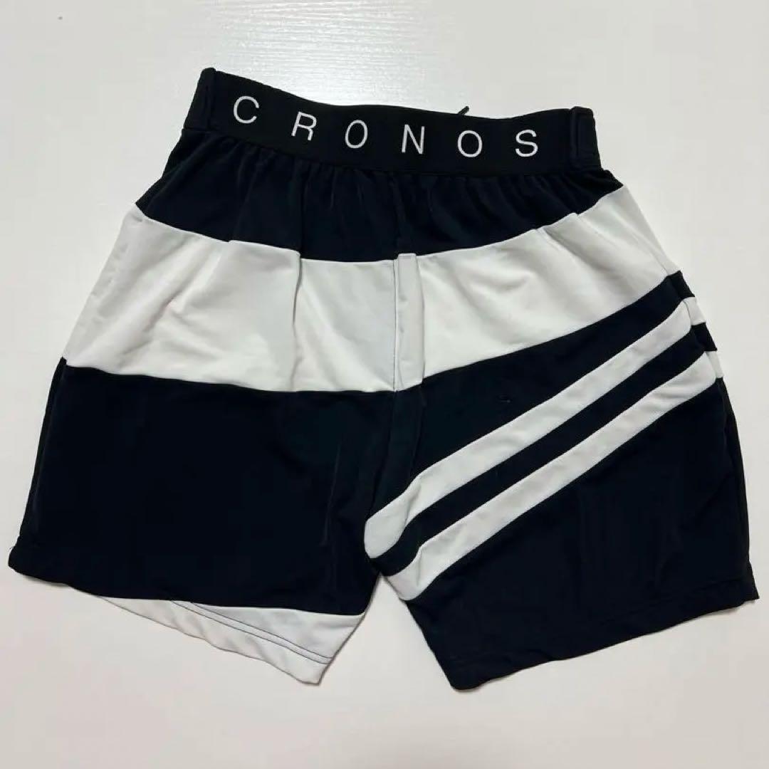 CRONOS クロノス サーフパンツ／トレーニングショーツ（ブラック×ホワイト）