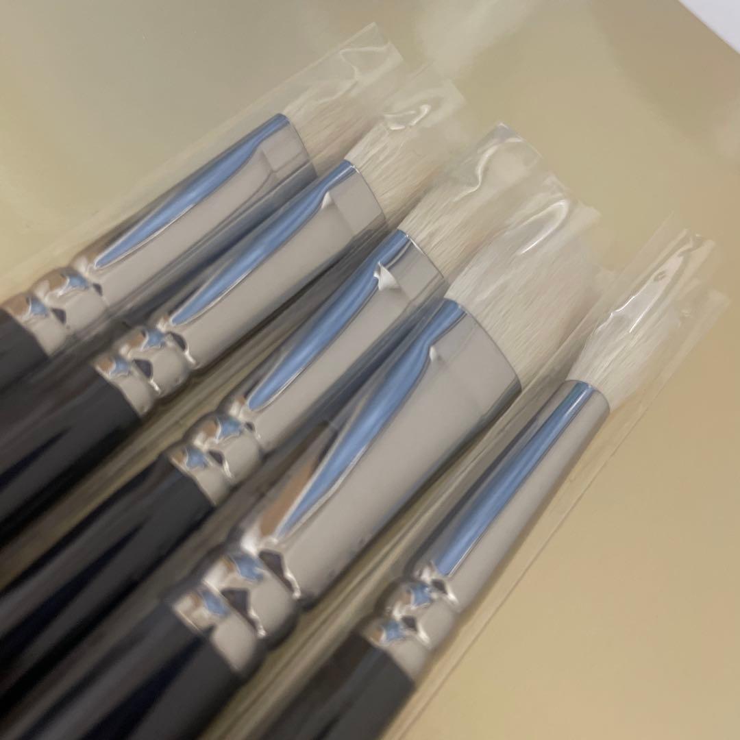 白鳳堂　熊野筆　アイシャドウブラシ　山羊　5本セット