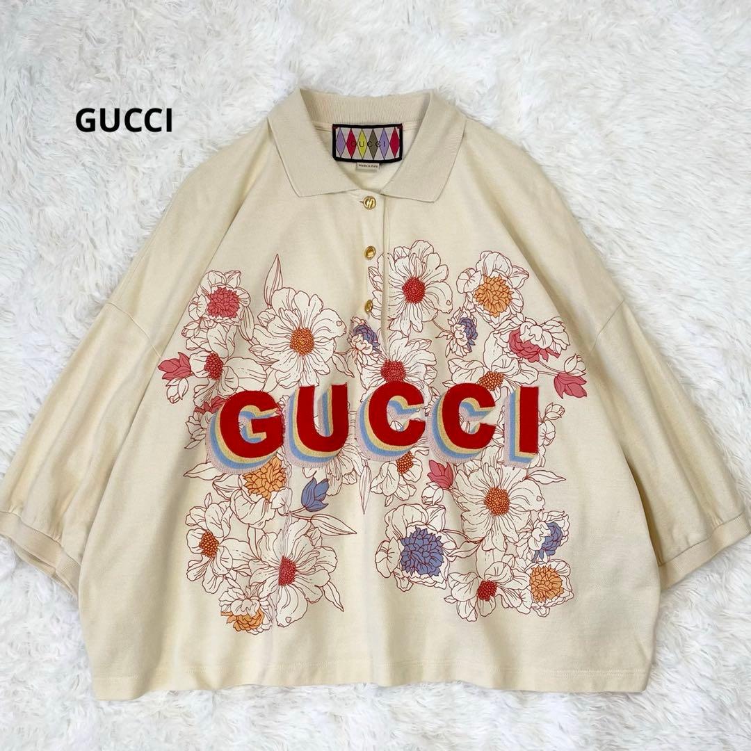 美品✨ GUCCI グッチ LOVELIGHT COTTON POLO TOP