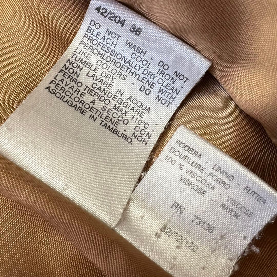 キャメル100♡マックスマーラ　白タグ　ベルテッドコート　女優襟　ロングコート