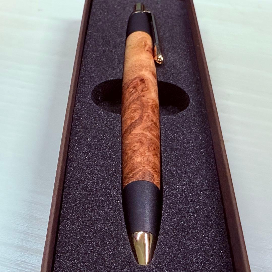 ボナンペン 本花梨瘤源平 真鍮製 0.5ミリ シャープペンシル