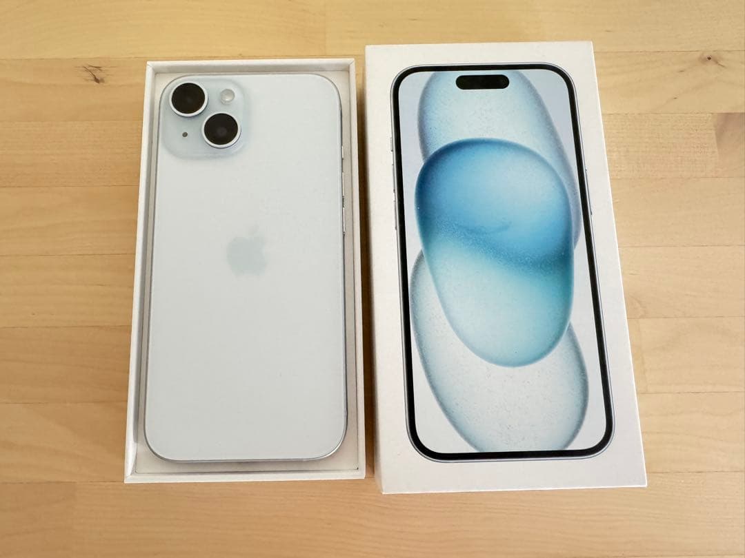 最終値下げ【美品】iPhone 15 256GB ブルー SIMフリー