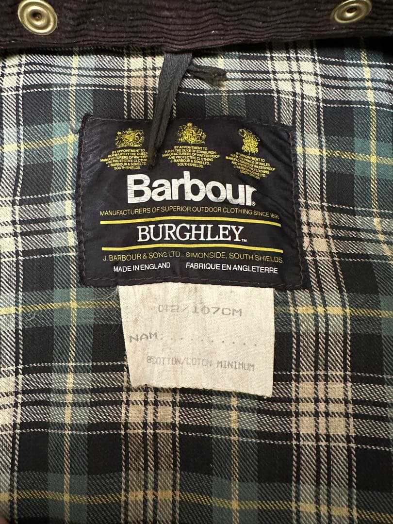 80s バブアー バーレイ バーレー Barbour burghley 42