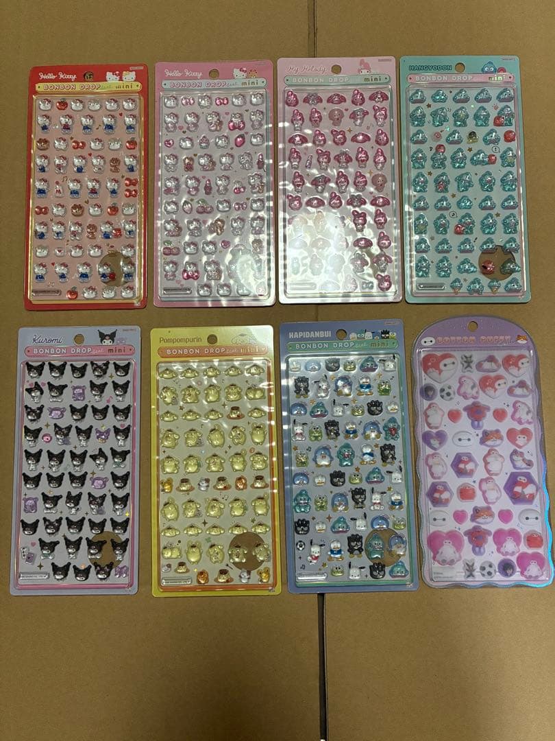 ハローキティ ボンボンドロップ シール 8シートセット正規品