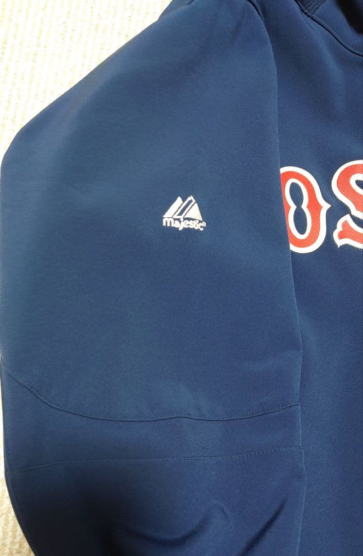 【人気】マジェスティック MLB レッドソックス チームジャケット ネイビー