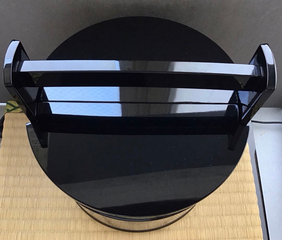 茶道具　手桶　真手桶　輪島塗　塗師　茶平一斎作　栞　共箱　S208TO