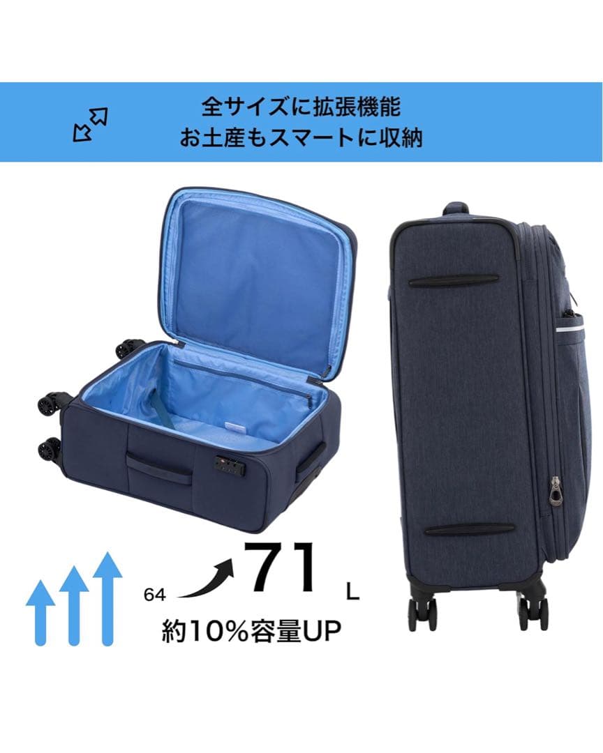 アメリカンツーリスター　スーツ　キャリーケース　スカイブレイズ Mサイズ　新品