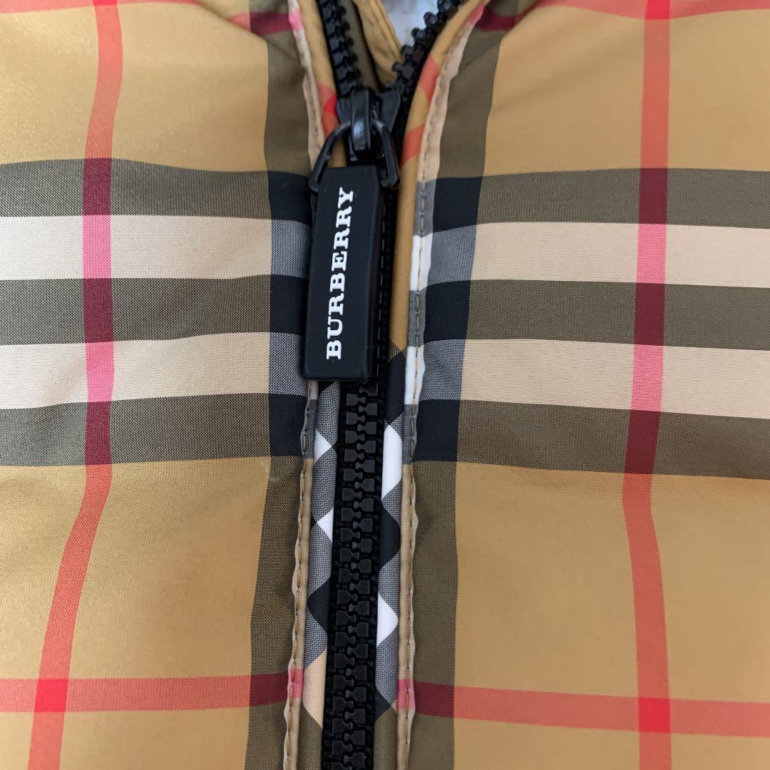 バーバリー　キッズ　チルドレン　ノバチェック　ダウン　フェンディキッズ　帽子