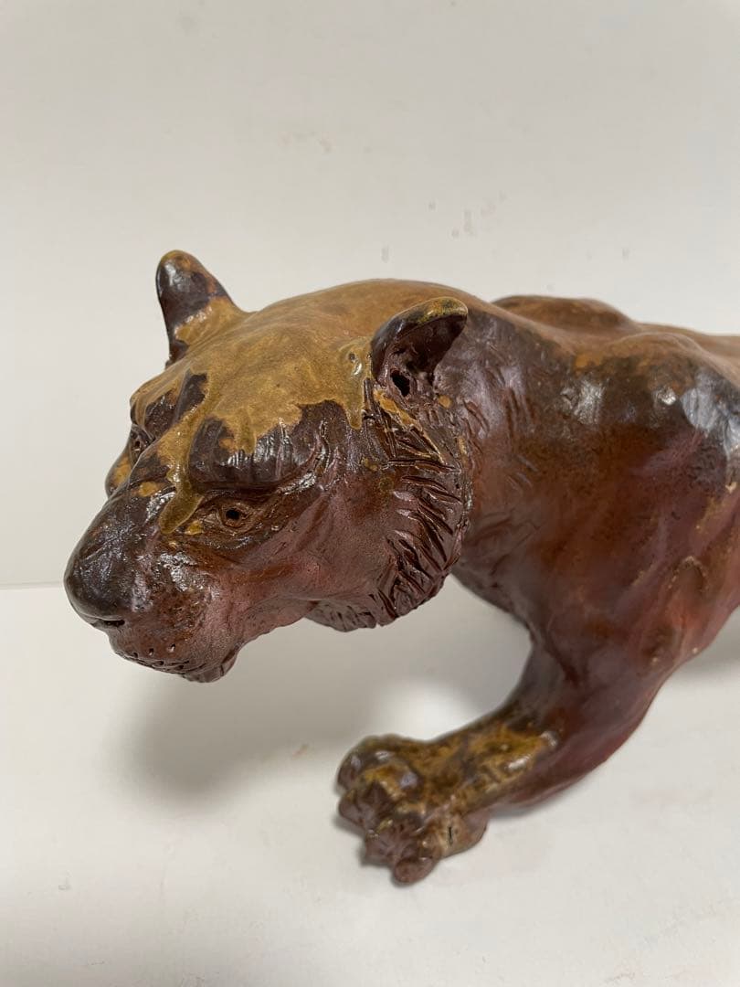 【柴岡一海】備前焼　虎　縁起物　干支　置物　飾り物