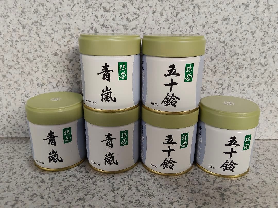 宇治 丸久小山園 抹茶 五十鈴40g缶 青嵐40g缶 合計6缶 2026年6月