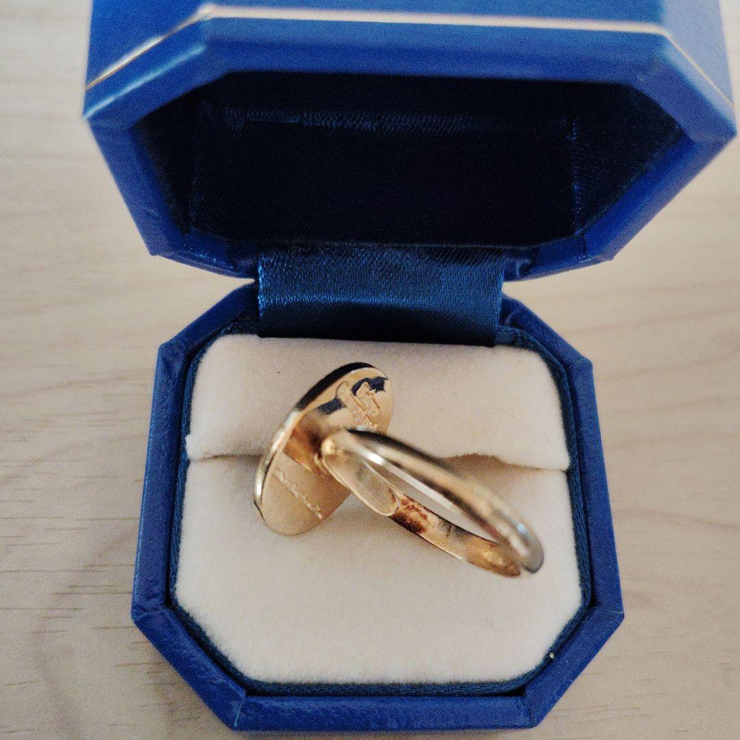 レア✩ミッキーマウス　ヴィンテージ　金色　ゴールドリング　指輪　フリーサイズ