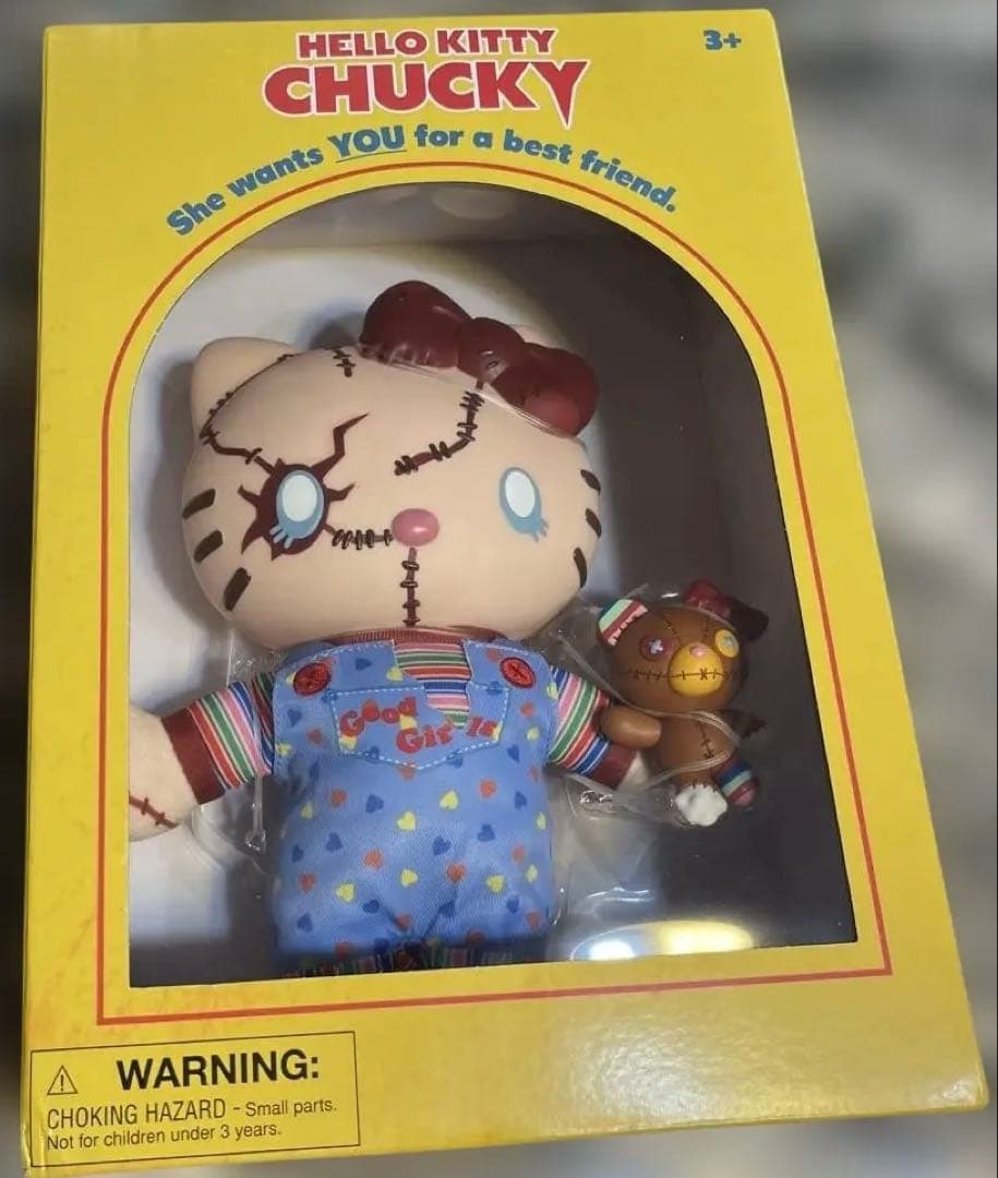 新品 ハローキティ チャッキー ぬいぐるみ フィギュア サンリオ 海外限定