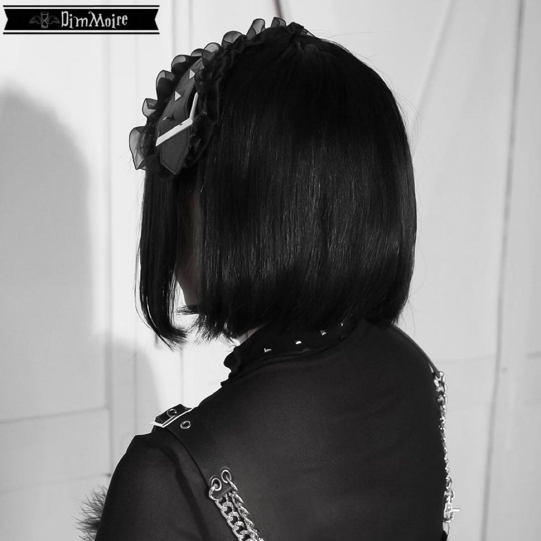 送料無料 新品未使用 dimmoire ディムモアール 刻印ヘッドドレス 黒