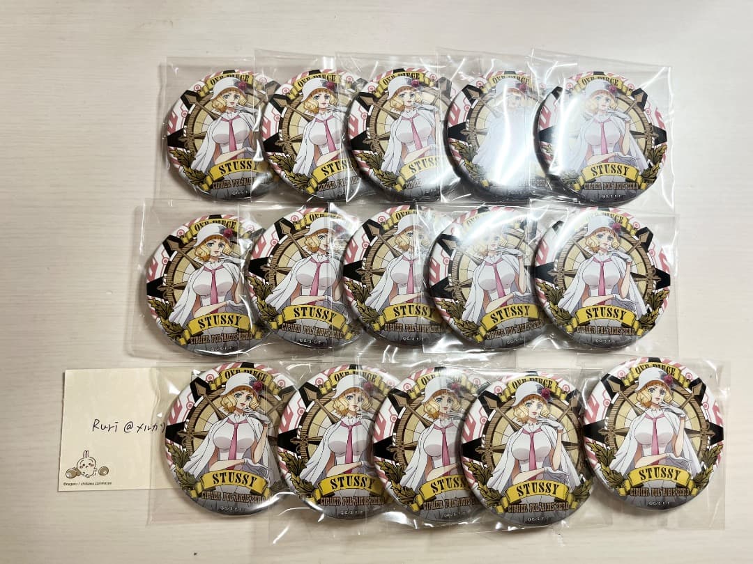 ワンピース アルティメットクルー 缶バッジ ステューシー 15個セット