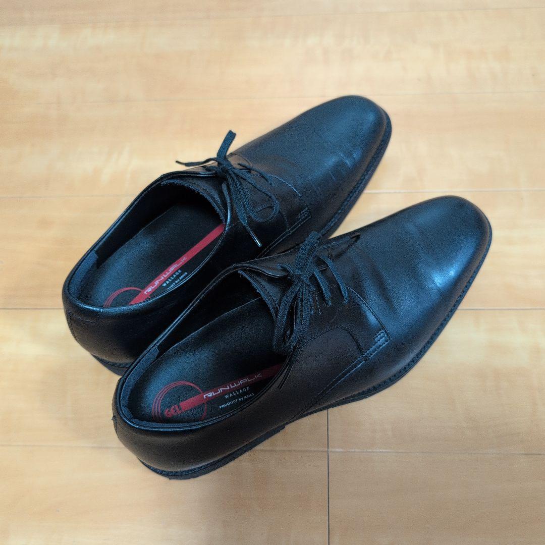 ASICS RUN WALK ブラックシューズ