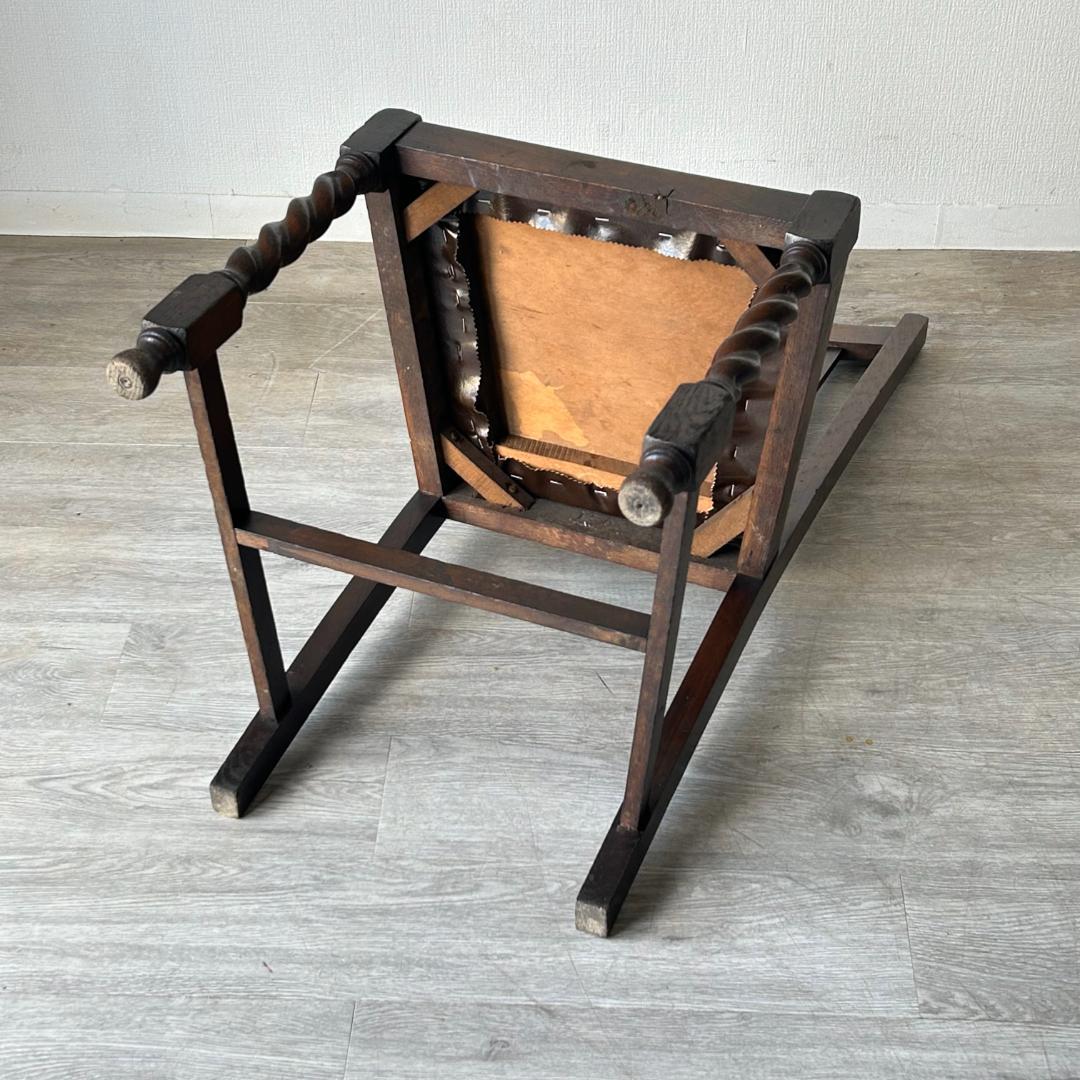 イギリス アンティーク 家具 ハイバック ダイニング チェア 椅子 420A1