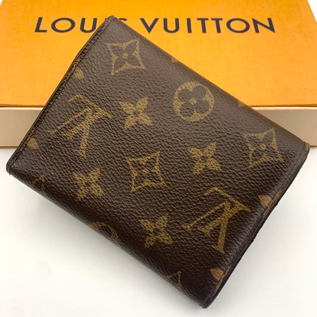 鑑定済み ルイヴィトン ポルトフォイユ ヴィクトリーヌ 財布 コンパクト三つ折り