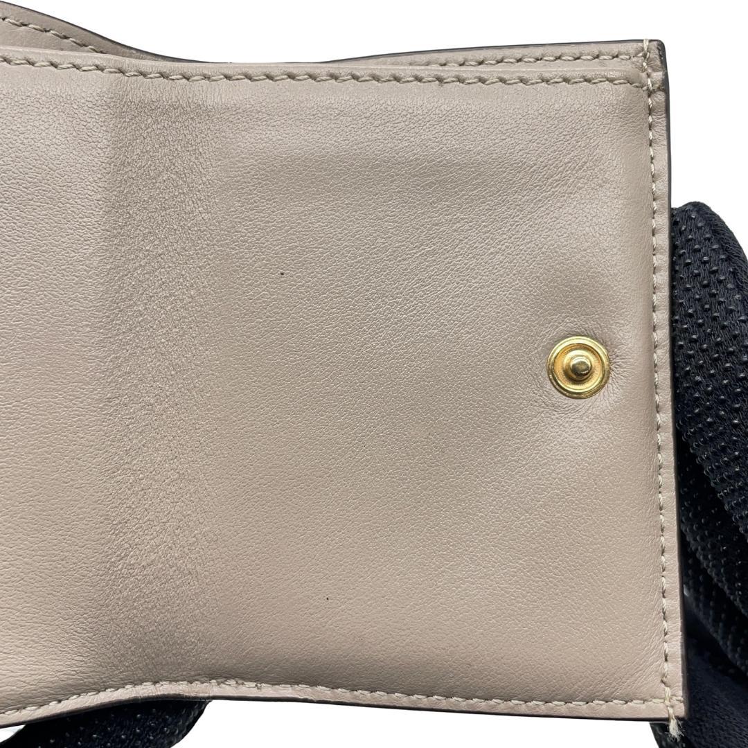 FENDI フェンディ　ズッカロゴ　スモールウォレット　三つ折り財布　付属品完備