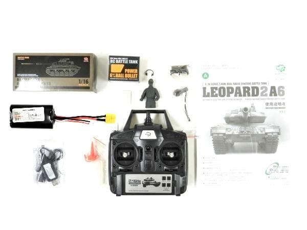 ヘンロン（Henglong） 1/16 レオパルト2 A6 技術基準適合証明済