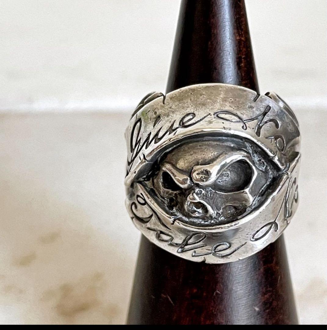 希少☆Rat Race ラットレース シルバー925 スカルヘッド 髑髏リング