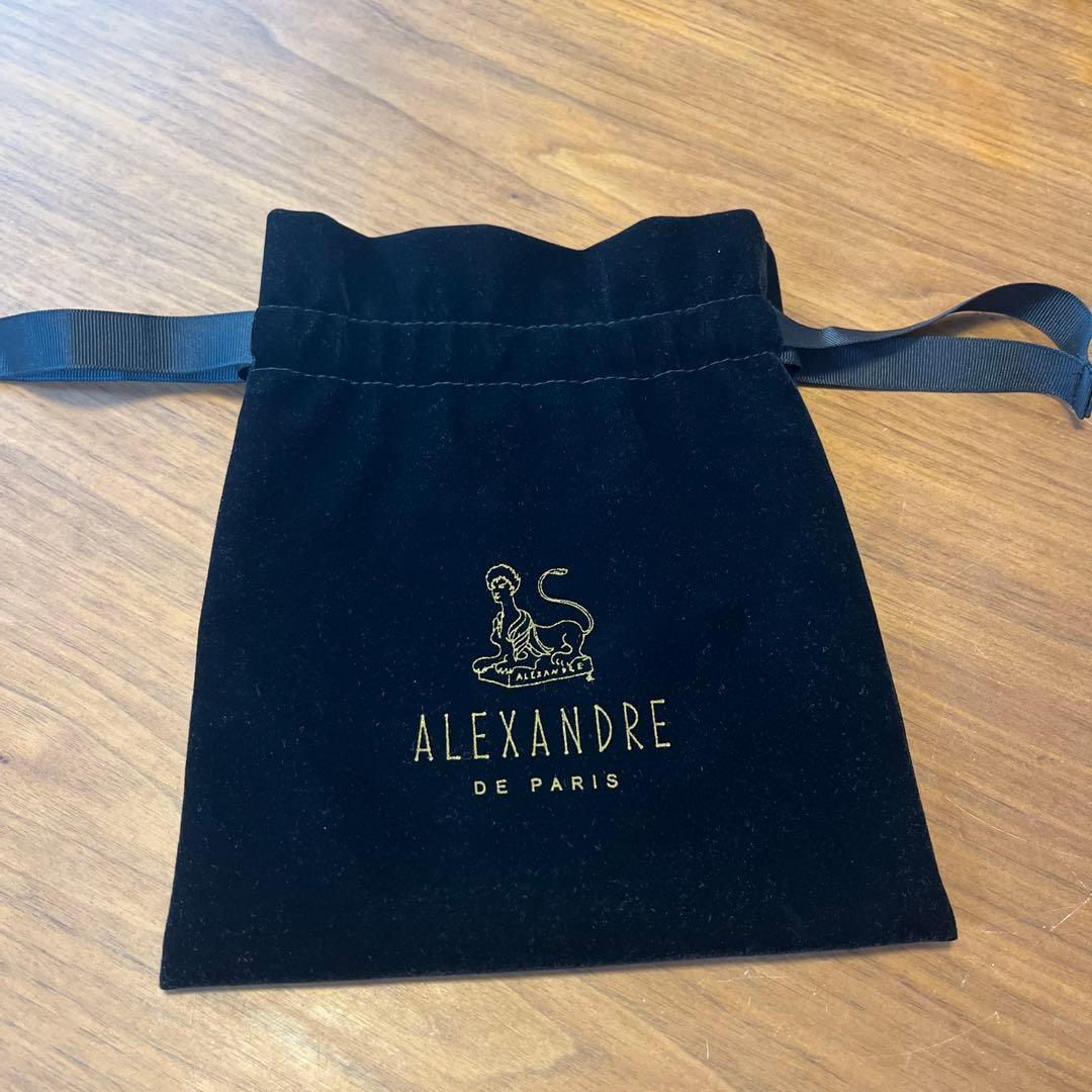 Alexandre de Paris 黒ベルベットヘアバンド 2.5cm