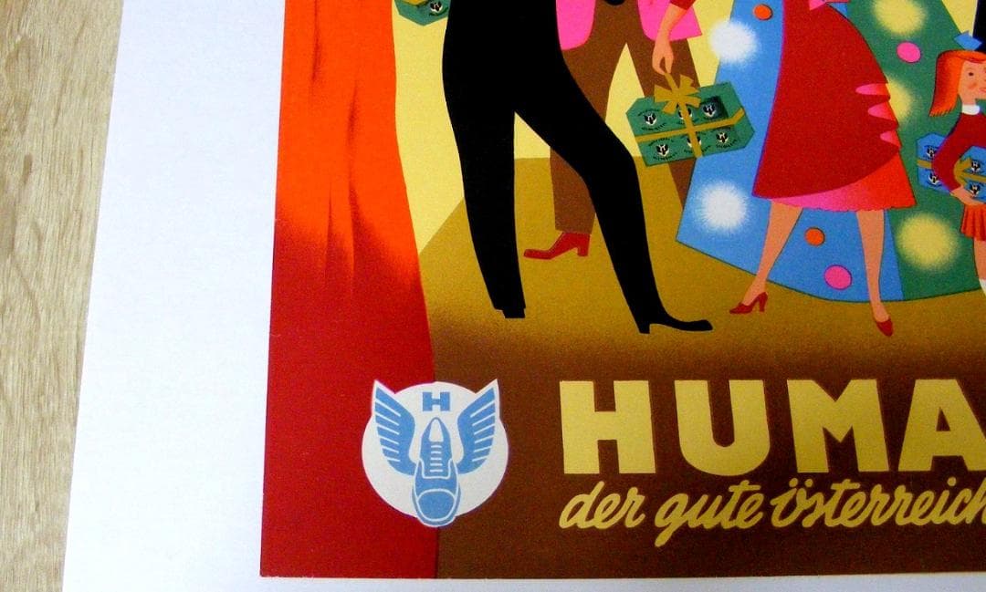 Krainz humanic 1950年ドイツ製リトグラフポスター