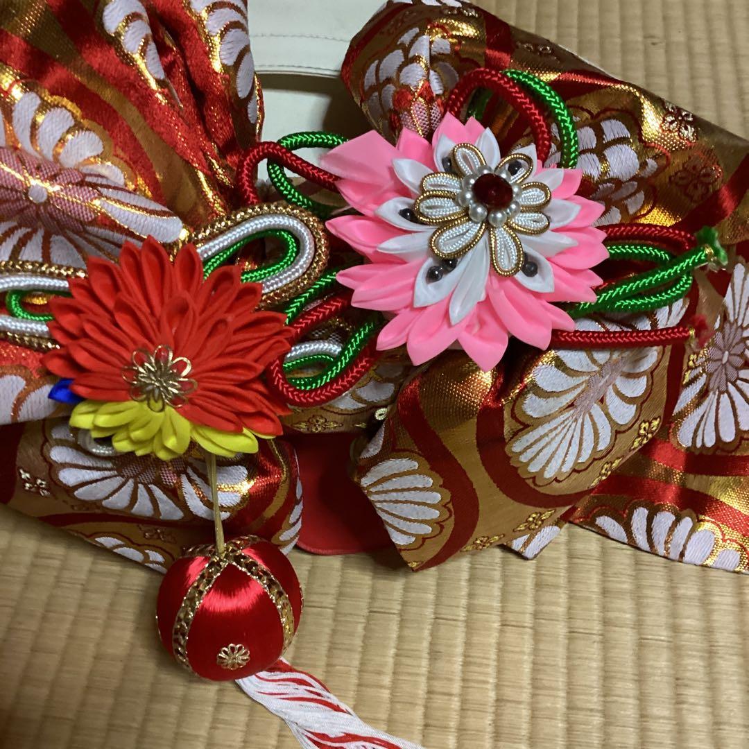 すくすくです。七五三七歳用　フルセット　帯幅19センチ　草履21センチ