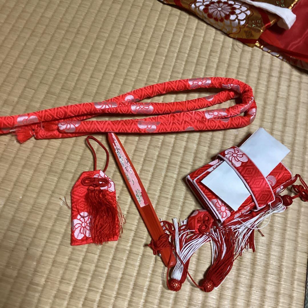 すくすくです。七五三七歳用　フルセット　帯幅19センチ　草履21センチ