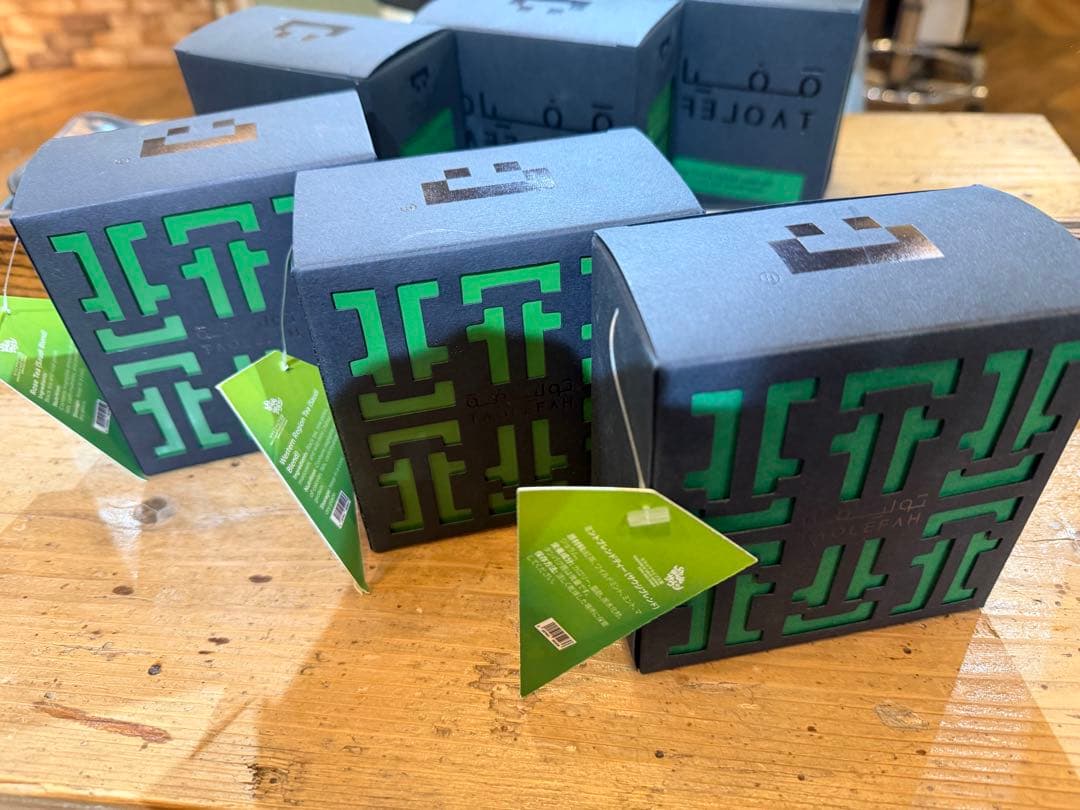 大阪万博サウジアラビア館TAOLEFAH ミント　ローズ　西武地方茶　３つセット