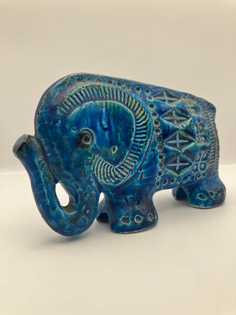 Bitossi Flavia　象のオブジェ　イタリア　ビトッシフラビア　Y