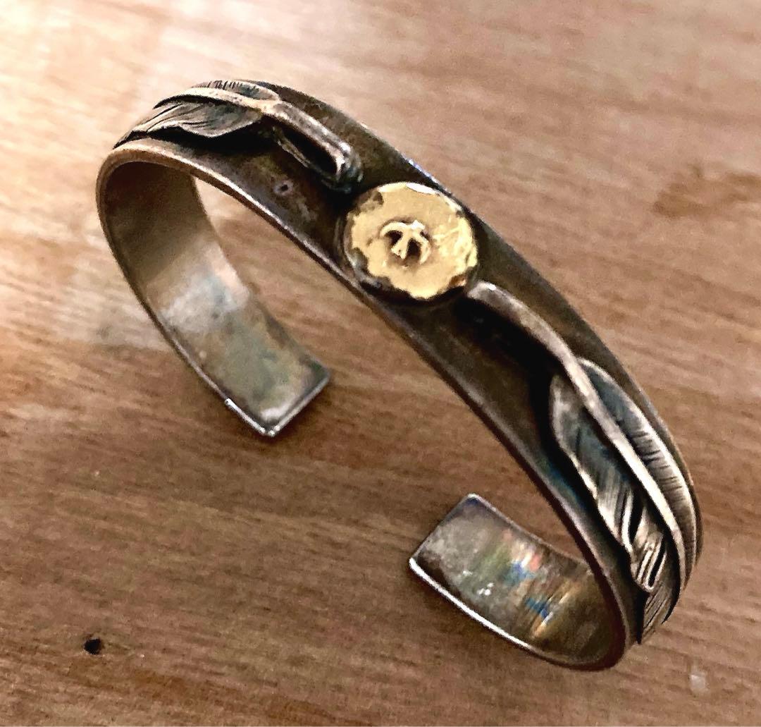 ゴローズ　goro's オールド　ダブルフェザーバングル　Lサイズ　希少