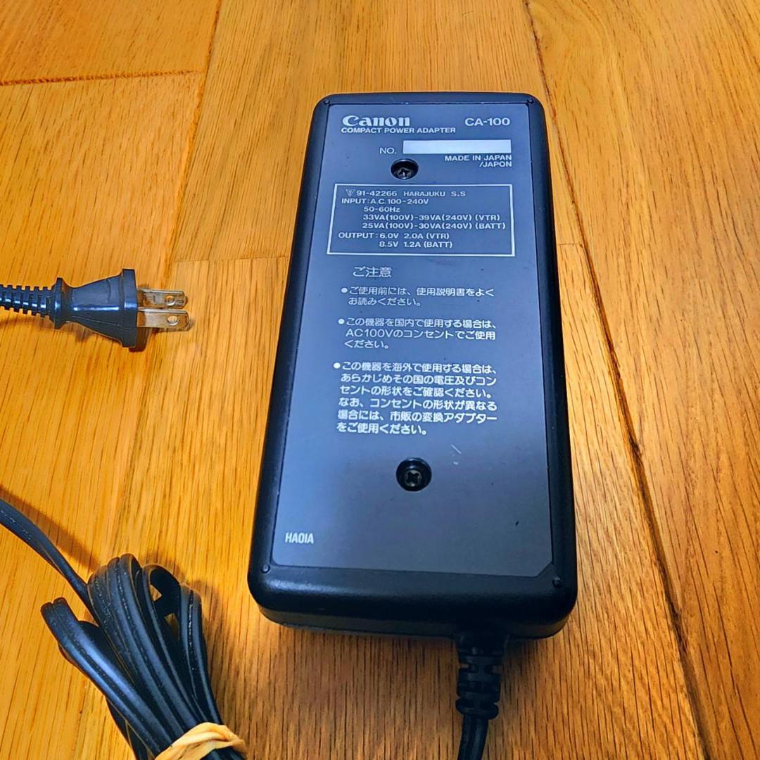 【動作確認済】希少 Canon 高画質 Hi8 ビデオカメラ ACアダプタセット