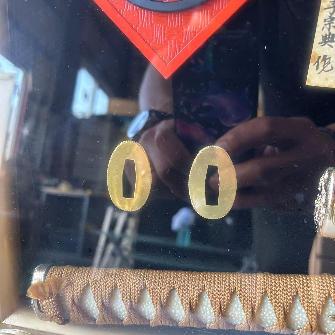 徳川・豊臣・織田　武家三大家紋　模造刀 レプリカ 額入り