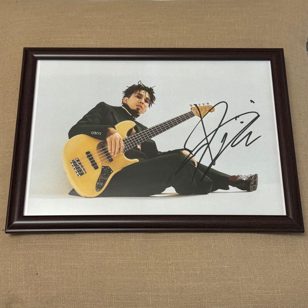 King Gnu 新井和輝 直筆サイン A4パネル 証拠もあり！井口理 常田大希