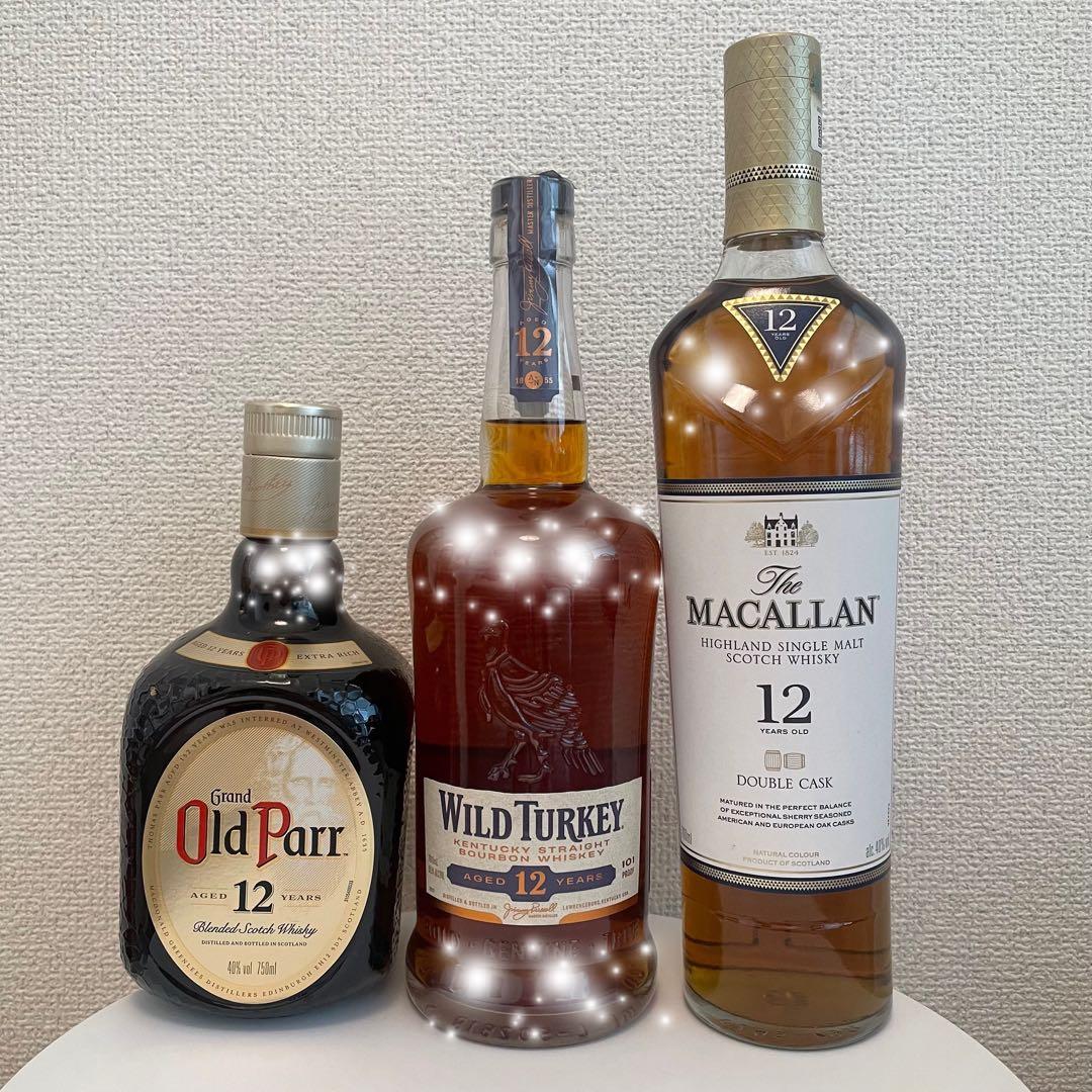 新品 ワイルドターキー マッカラン オールドパー Ao ウイスキー 4本セット